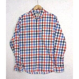 Chor Clothing Co Long Sleeve Button-up Plaid Shirt Slim Fit Men's Large Cotton